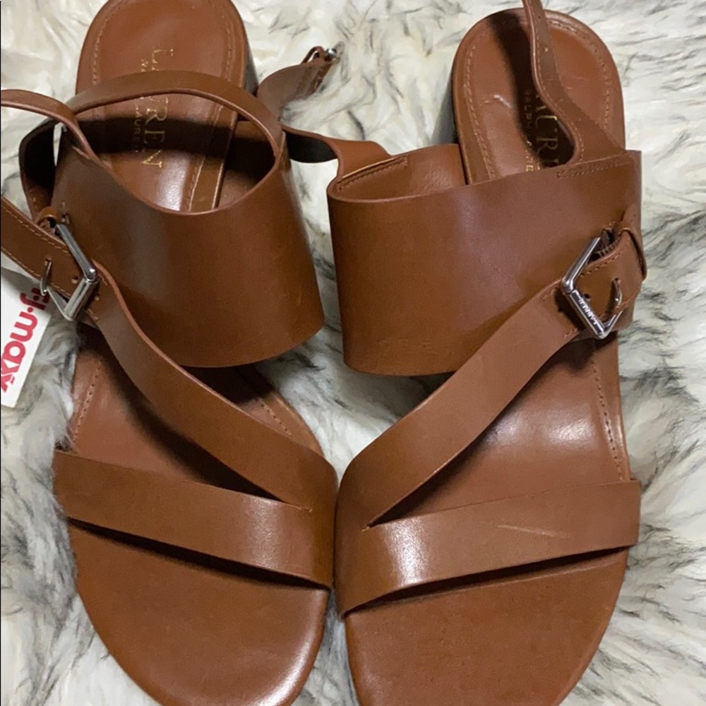 Lauren Ralph Lauren cognac sandals